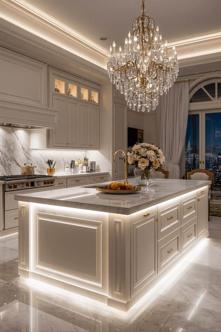 طراحی و اجرای کابینت آشپزخانه لوکس در تهران توسط گوهرچوب