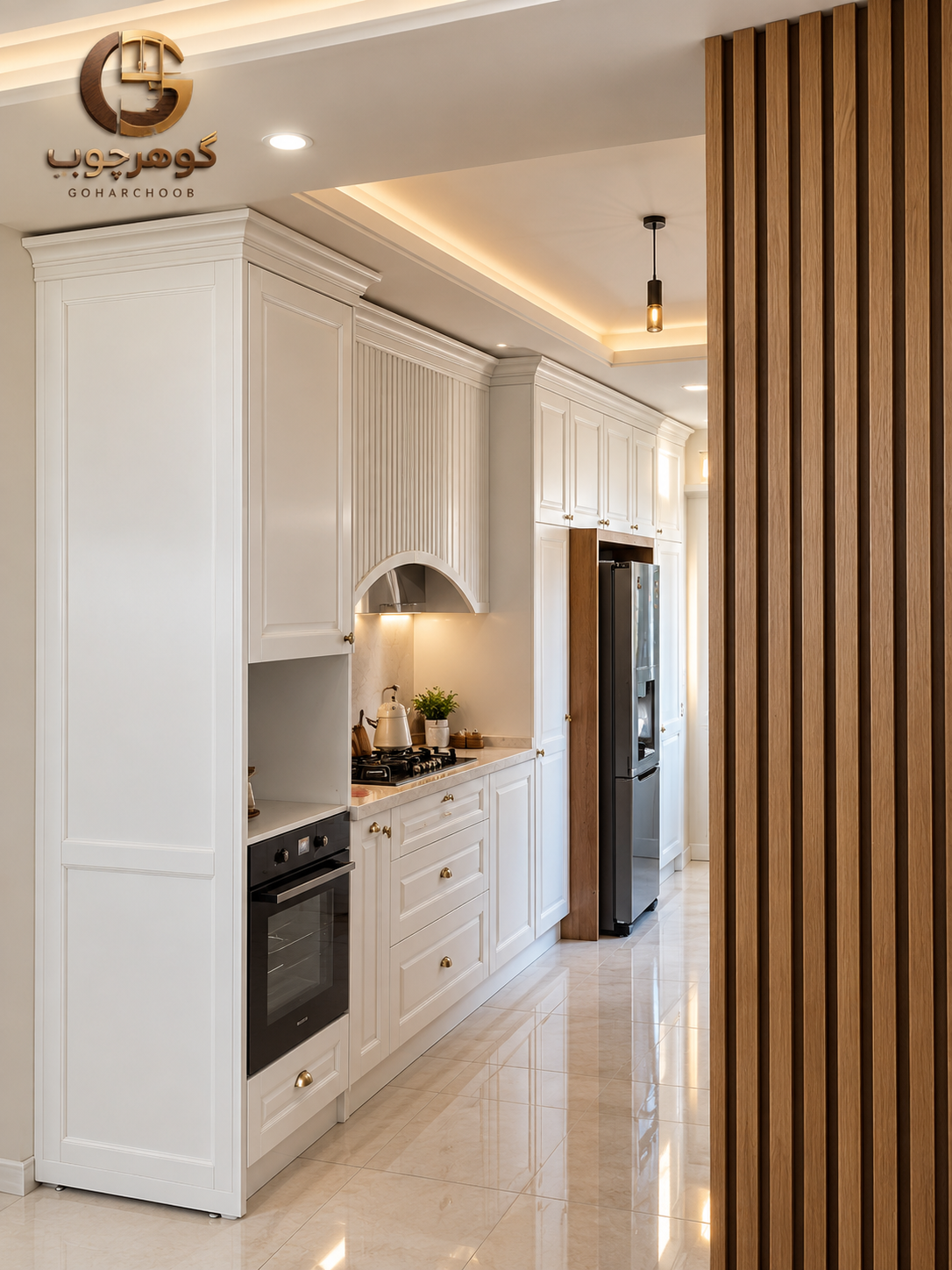 طراحی و اجرای کابینت رنگ و پلی اورتان در تهران توسط گوهرچوب